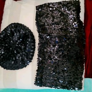 ☆FinalDrop☆ Beret/Infinity Scarf set